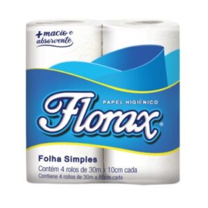 PAPEL HIG FLORAX NEUTRO 30M 4UN