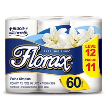 PAPEL HIG FLORAX 60M 12UN