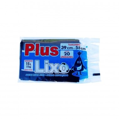 SACO LIXO PLUS 15LT C/20UN